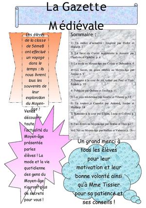 La gazette médiévale 