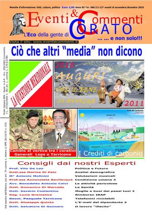 66 Eventi & Commenti - novembre-dicembre 2010 n. 66