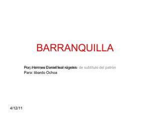 TRABAJO DE BARRANQUILLA