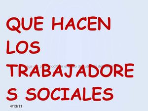 FUNCIONES DEL TRABAJADOR SOCIAL