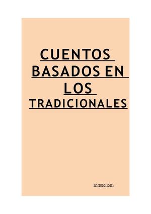CUENTOS BASADOS EN LOS TRADICIONALES 1C (2010-2011)