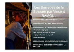 Les Barrages  de la Salouen par Vincent RAMOUL