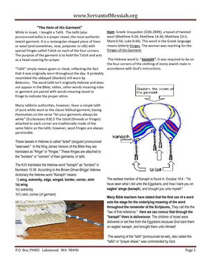 Hem of his Garment Healing