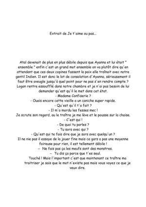 Extrait de Je t'aime ou pas...