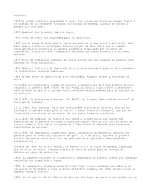 LA HISTORIA DE LOS AUTOS HASTA EL 2000 