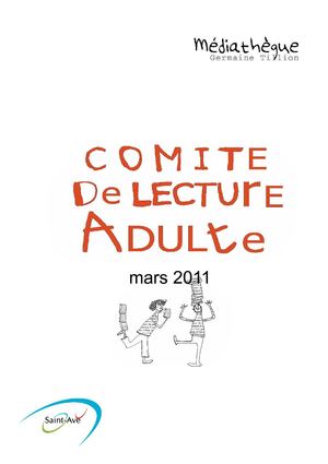 Selection Comité de Lecture Mars 2011