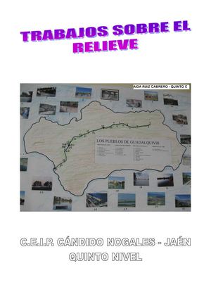 TRABAJO SOBRE EL RELIEVE - QUINTO