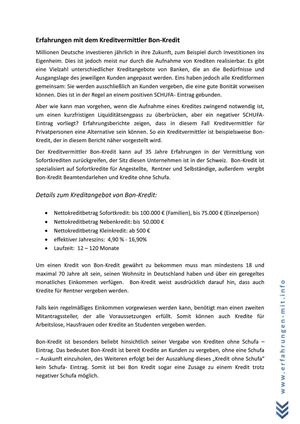 Artikel - Bon Kredit