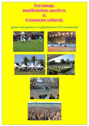 parrainnage évenements sportifs et manifestations culturels 