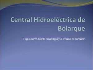 Central hidroeléctrica de Bolarque