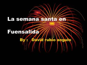 La semana santa en Fuensalida.