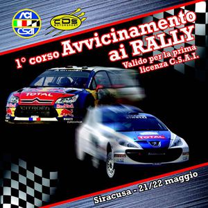 1° Corso di avvicinamento al rally - Siracusa 21/22 maggio