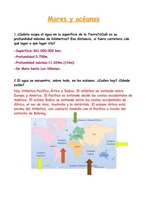 Mares y océanos 