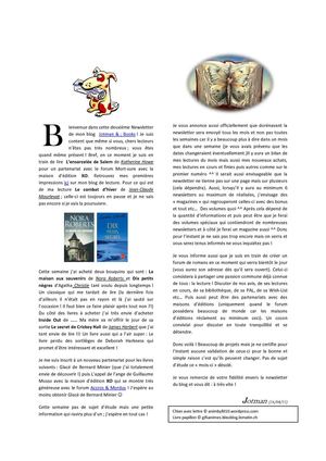 Jotman & Books : Newsletter 16/04/11