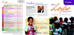 Australia Open Doors - Gifts of Hope Catalogue 2011