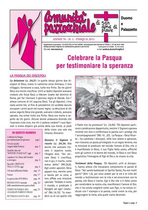 Foglietto n.1 del 2011 Pasqua