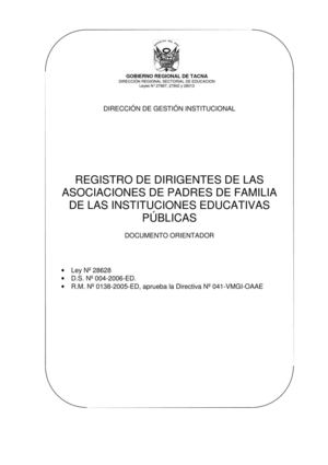 Registro de APAFA