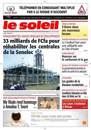 Edition du 18 Avril 2011