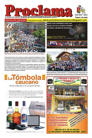 Edición No. 287 - Abril de 2011
