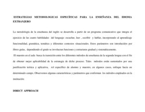 Estrategias metodologicas
