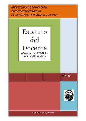 Estatuto Docente