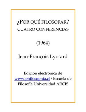 ¿Por qué filosofar?