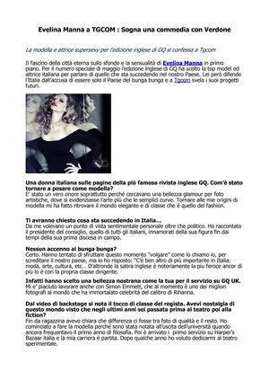 Evelina Manna a TGCOM: Sogna una commedia con Verdone