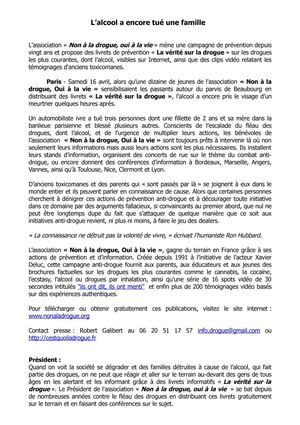 L'alcool a encore tué