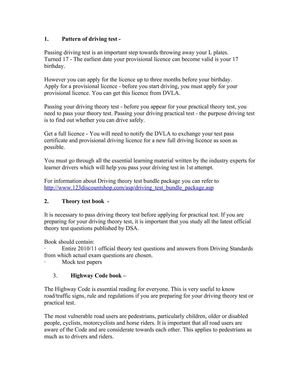 Driving test: Passing at 1st attempt- a challenge?