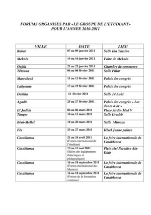 CATALOGUE forum international ETUDIANT
