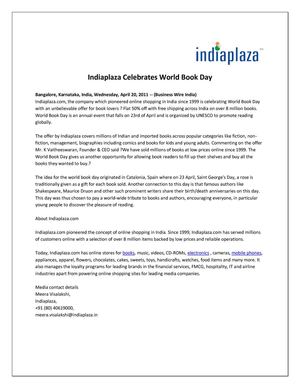 Indiaplaza Celebrates World Book Day