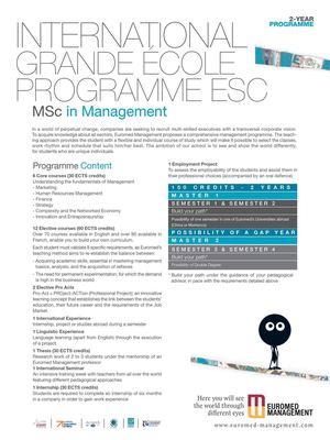 INTERNATIONAL GRANDE ECOLE PROGRAMME ESC