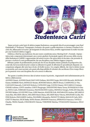 CARIRI - Annuario attività 2010