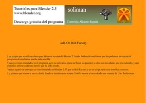 Blender - AddOn_BoltFactory