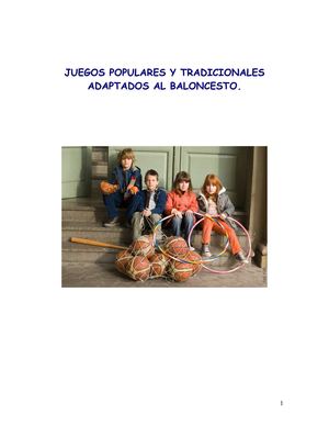Juegos Populares adaptados al Baloncesto