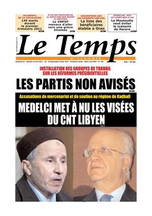 Le Temps d'Algérie Edition du Samedi 23 Avril 2011