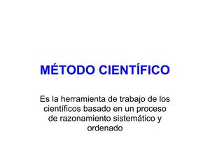 METODO CIENTIFICO