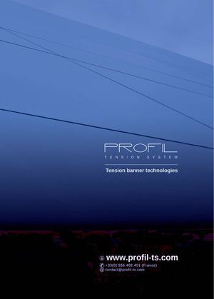 Profile pour bache imprimée