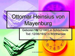 Ottomar Heinsius von Mayenburg - Die Zahnpasta