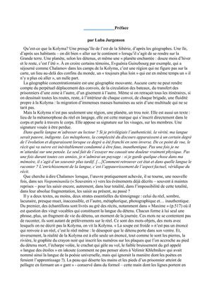 Varlam Chalamov : Les Récits de la Kolyma