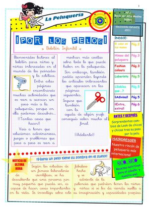 Boletín infantil< POR LOS PELOS!!