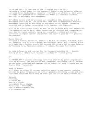 Transport Logistics 2011, Munich, Germany 