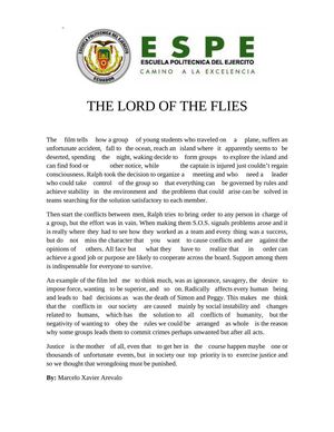 The Lord of the Flies