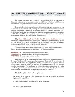 Inventario ABC