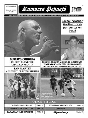 RUMORES PEHUAJO 21 DE ABRIL DEL 2011