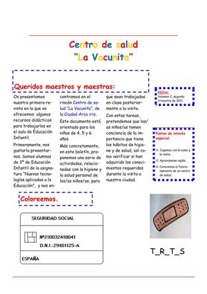 Revista Centro de Salud _ La Vacunita_