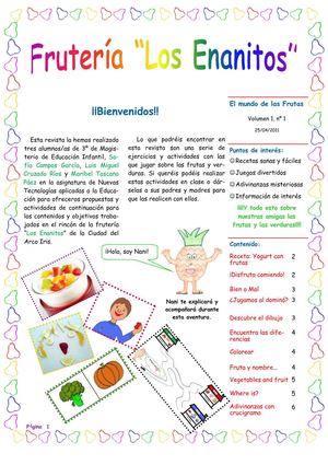Revista "El mundo de las frutas"