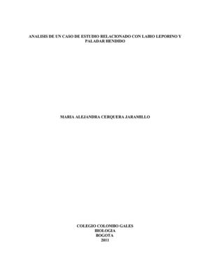 ANALISIS DE UN CASO DE ESTUDIO RELACIONADO CON LABIO LEPORINO Y PALADAR HENDIDO