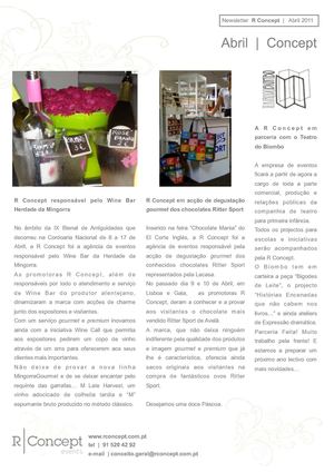newletter abril RCONCEPT 