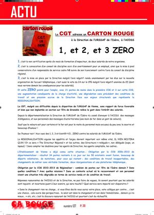 Tract UR Isère + Régionalisation UR + Préavis Grève